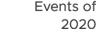 Events of 2020