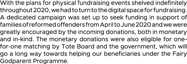 With the plans for physical fundraising events shelved indefinitely throughout 2020, we had to turn to the digital sp   